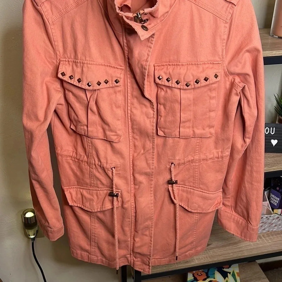 Forever 21 Studded Utility Jacket Size S - Picture 5 of 6